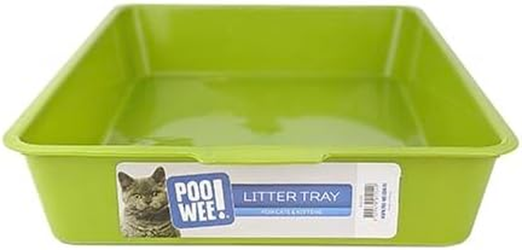 POOWEE! Plain Cat Litter Pan Large, 42X31X8Cm, Random Colour &ndash; Low-Sided Open Tray for Easy Access, Ideal for Kittens & Cats, Easy-Clean Plastic, Aussie Owned, Single Tray Included - Large (Pack Of 2), Colour Will Be Randomly Selected. image number 1