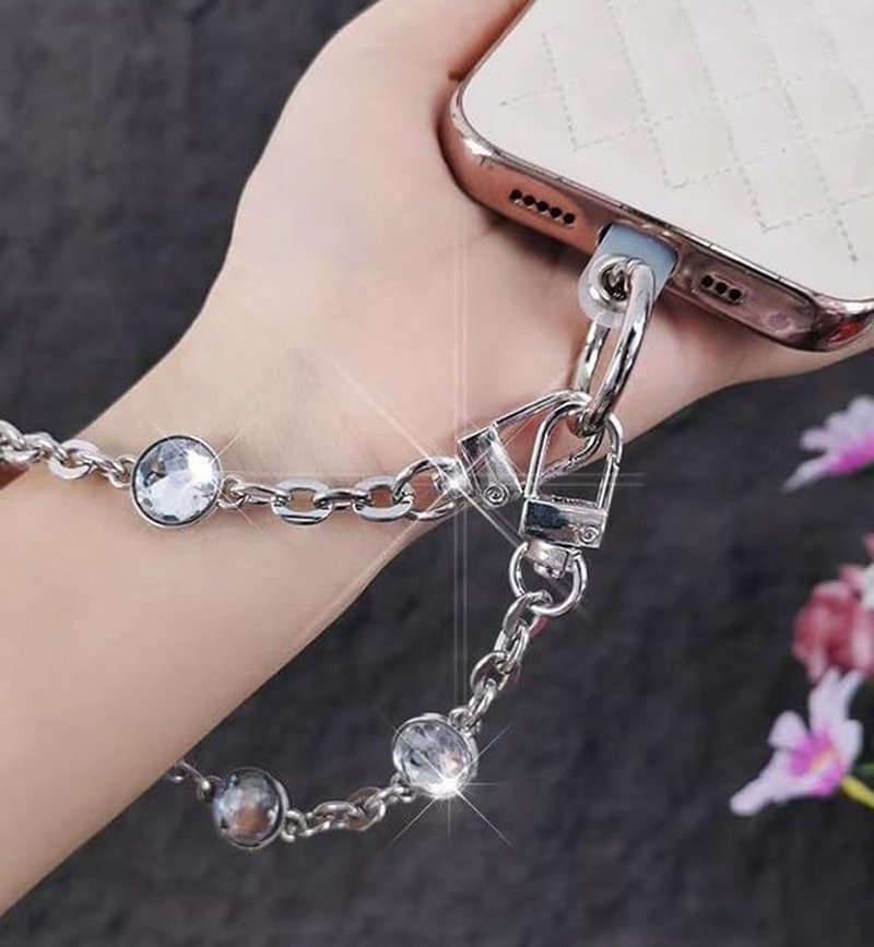 Rhinestone Bag Chain Extender Purse Chain Strap Crystal Handbag Chains Shoulder Crossbody Bag Replacement Metal Chain Bag Accessories image number 1