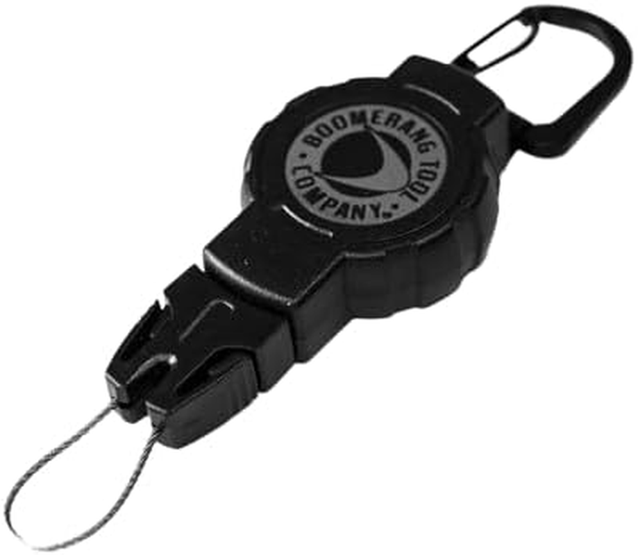 Boomerang Scuba Diving Retractable Gear Tethers with a Kevlar Cord and Universal End Fitting - Great for Scuba Diving Gauges, Flashlights, Cameras and More - Made in the USA image number 1