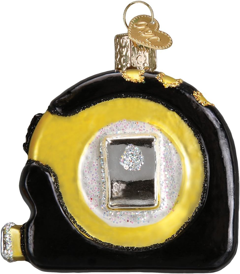 Old World Christmas Tractor Glass Blown Ornament for Christmas Tree, Handcrafted Holiday Decoration, Tools Collection image number 3