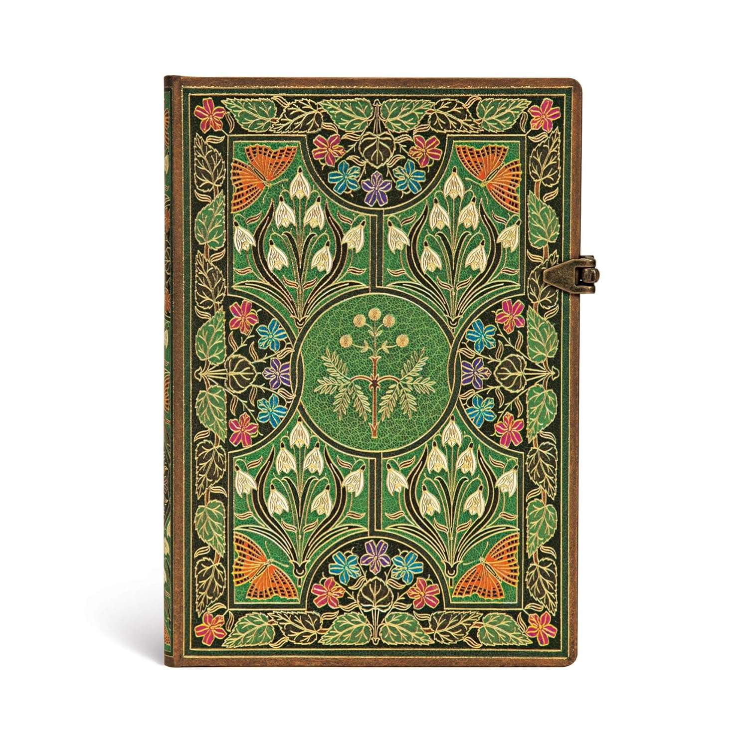 Poetry in Bloom Midi Lined Journal (Clasp Closure)