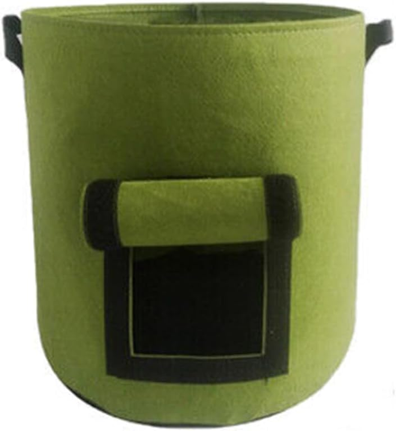 AIMALL 7/10 Gallon Potato Grow Planter Container Bag Pouch Root Plant Growing Pot Side Window - Root Vegetable Growing Pouch for Garden & Patio