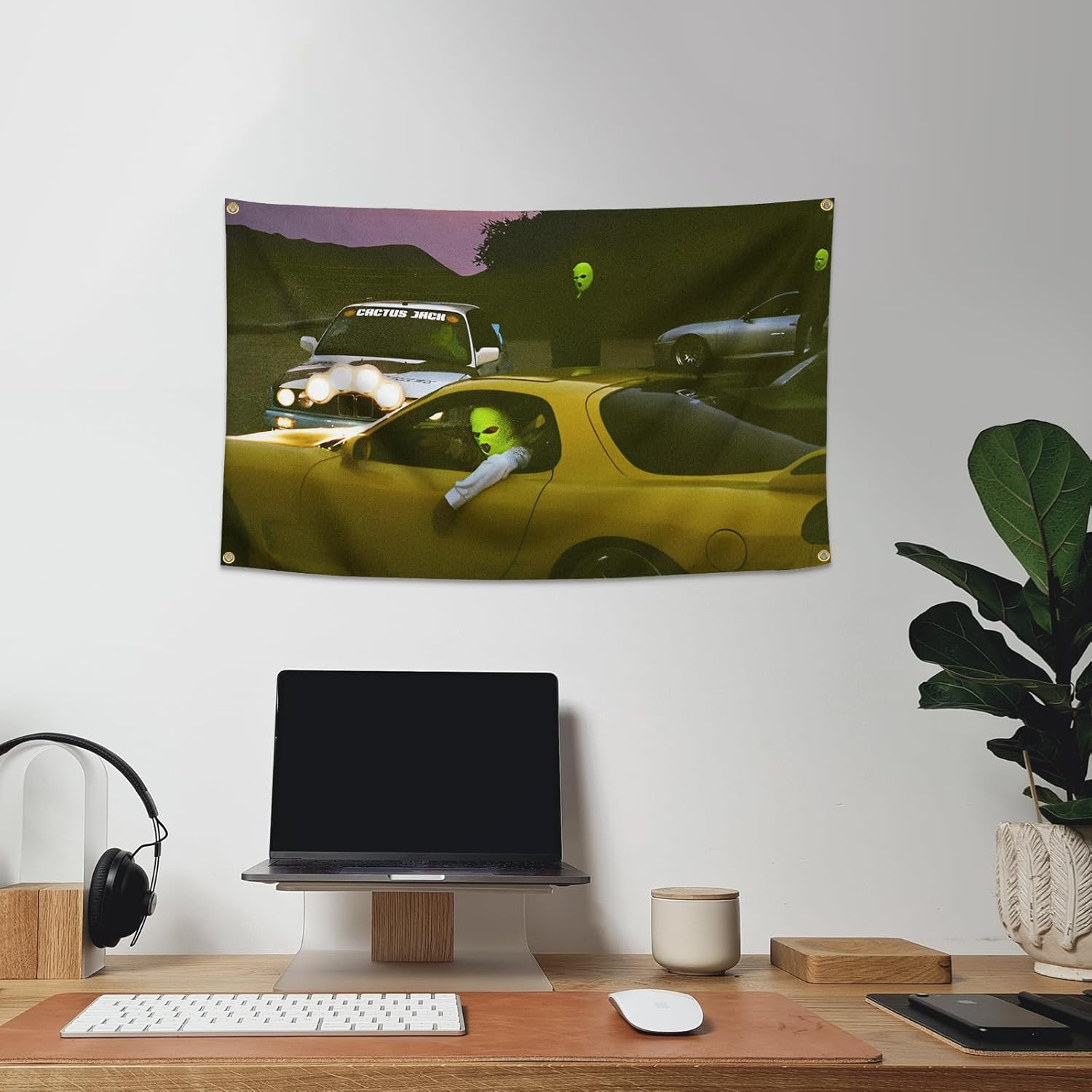 Rapper Tapestry Album Cover Tapestry 3X5 Feet Funny Tapestry for Room Man Cave Wall Decor Flags with Brass Grommets for College Dorm Room Decoration,Outdoor,Parties,Home,Bedroom,Indoor Decoration image number 5