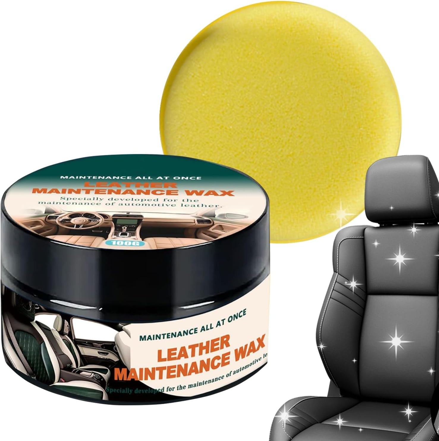 Car Interior Restorer | Car Interior Scratch Remover - 100G Automotive Wax Safe Long Lasting Cleaner Coating Paste Detailing Supplies for Wheel