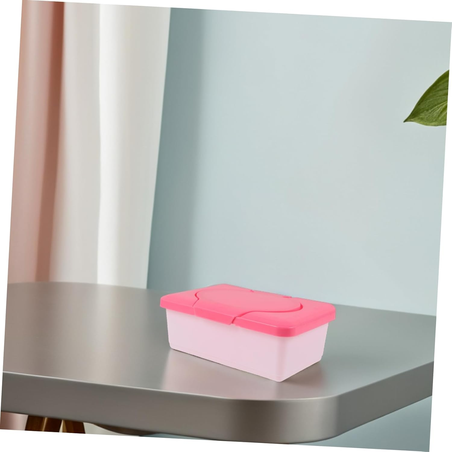 Wipes Storage Box Portable Wipe Holder for Bathroom Compact Design with Lid High Capacity for Travel Keeps Moist image number 1