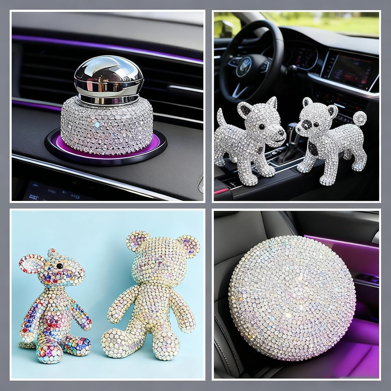 Hrenvaxil Rhinestones, Bedazzler Kit, 12 Pack (3-5Mm) round Plastic Craft Beads for Nail Rhinestones, DIY Jewelry, Party Favors image number 1