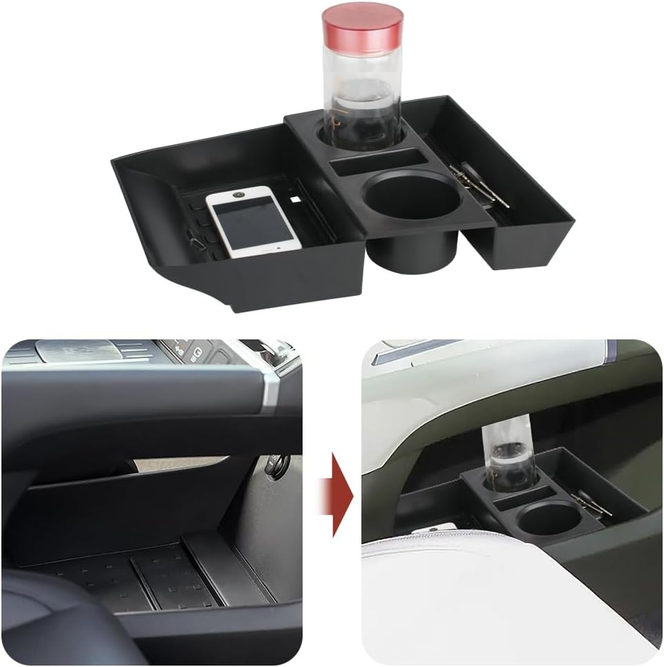 For 2024 Hyundai Santa Fe Insert Glove Pallet Organizer Center Console Armrest Storage Box Tray Santa Fe 2024 Accessories (2024 Santa Fe Lower Console Tray) image number 4