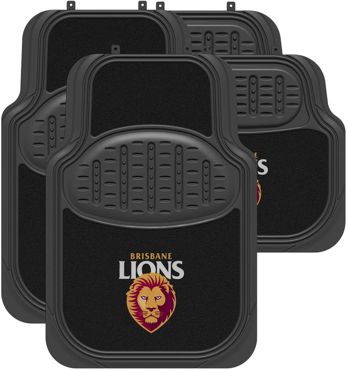 Sperling Brisbane Lions Official AFL Carpet Rubber Car Mats image number 1