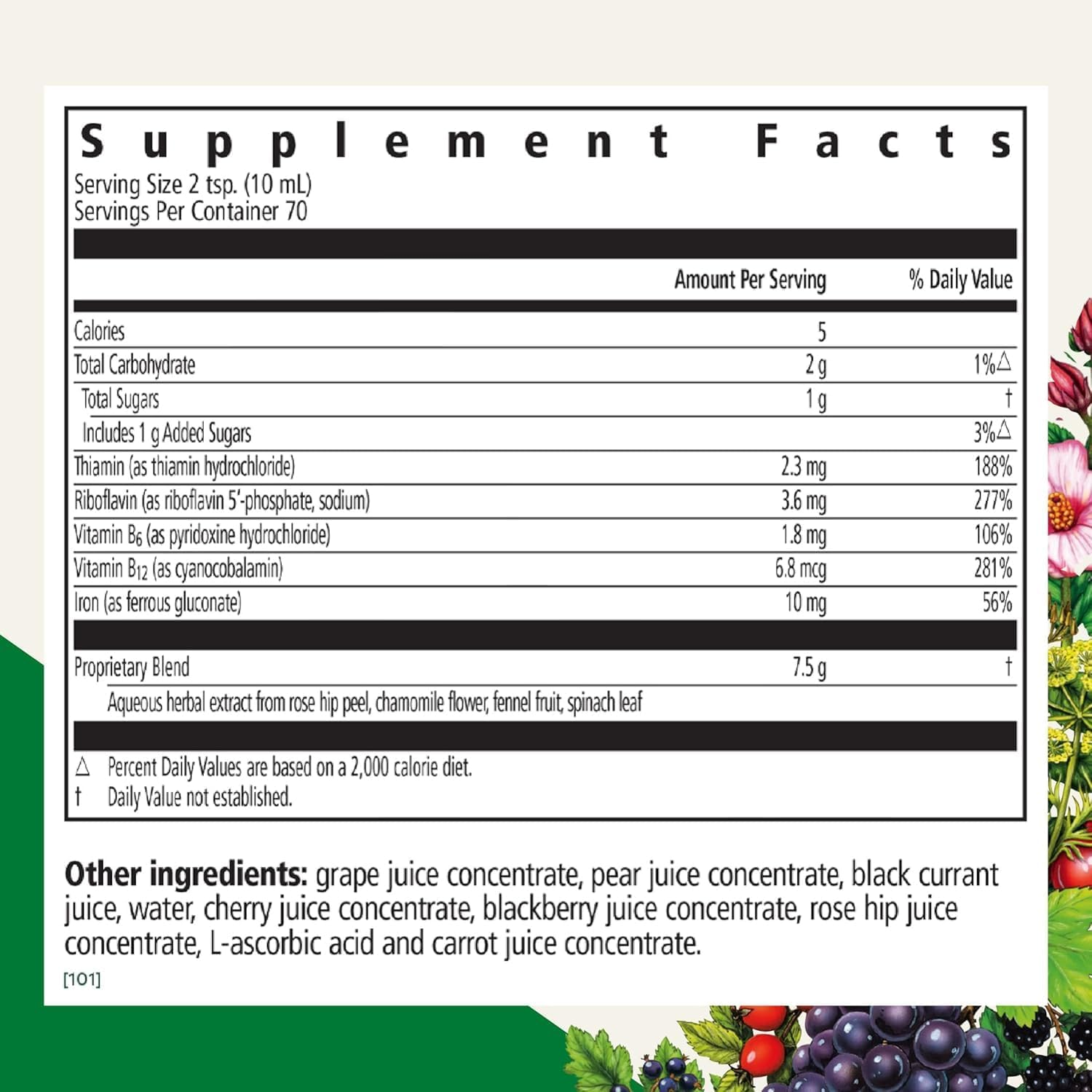 Floradix Floravital Iron & Vitamin Formula Liquid, 250Ml image number 4