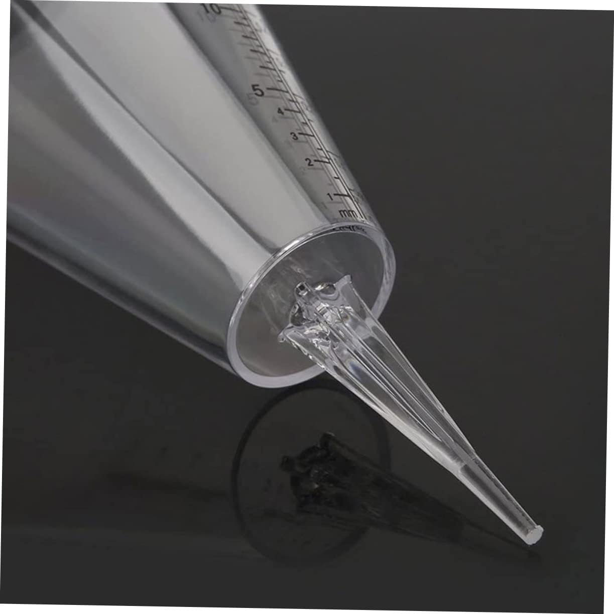 3Pcs Rain Gauge Outdoor Stake Cone Shaped Rainfall Measuring Tube for Garden Lawn Farming Use image number 4