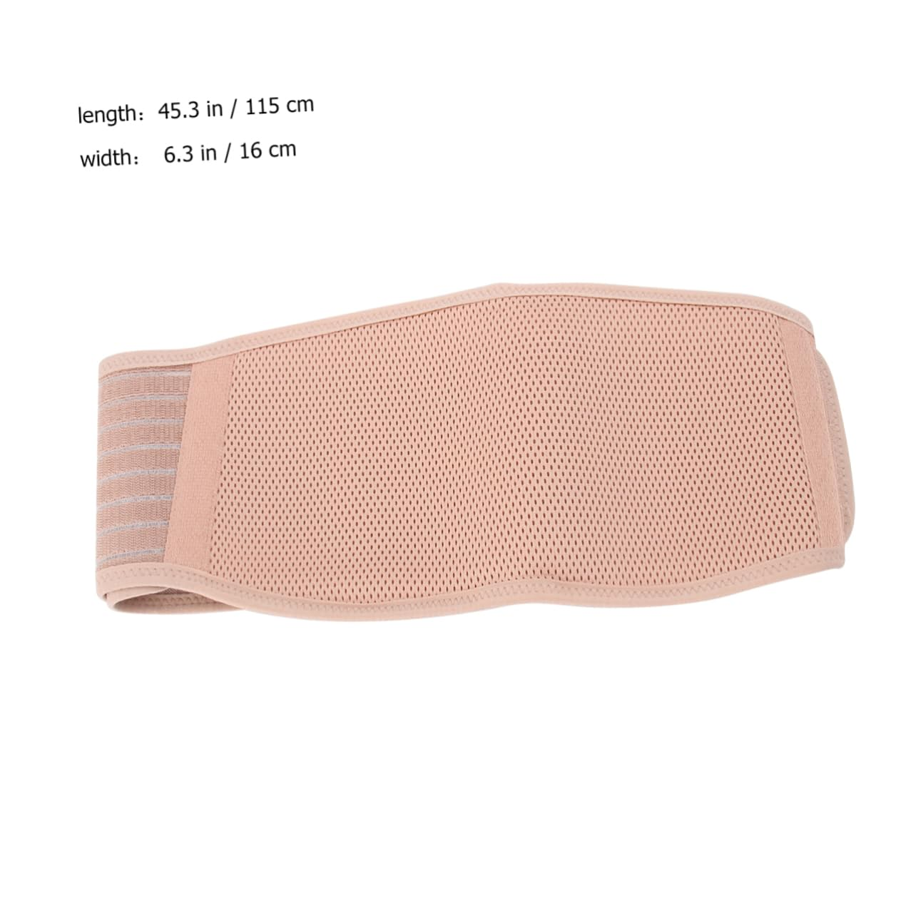 Maternity Belly Belt and Waist Care Belt for Women, Breathable Abdominal Support Band Back Brace, Pregnancy Protector in Beige, Free Size for Comfortable Lower Back and Abdomen Support image number 2