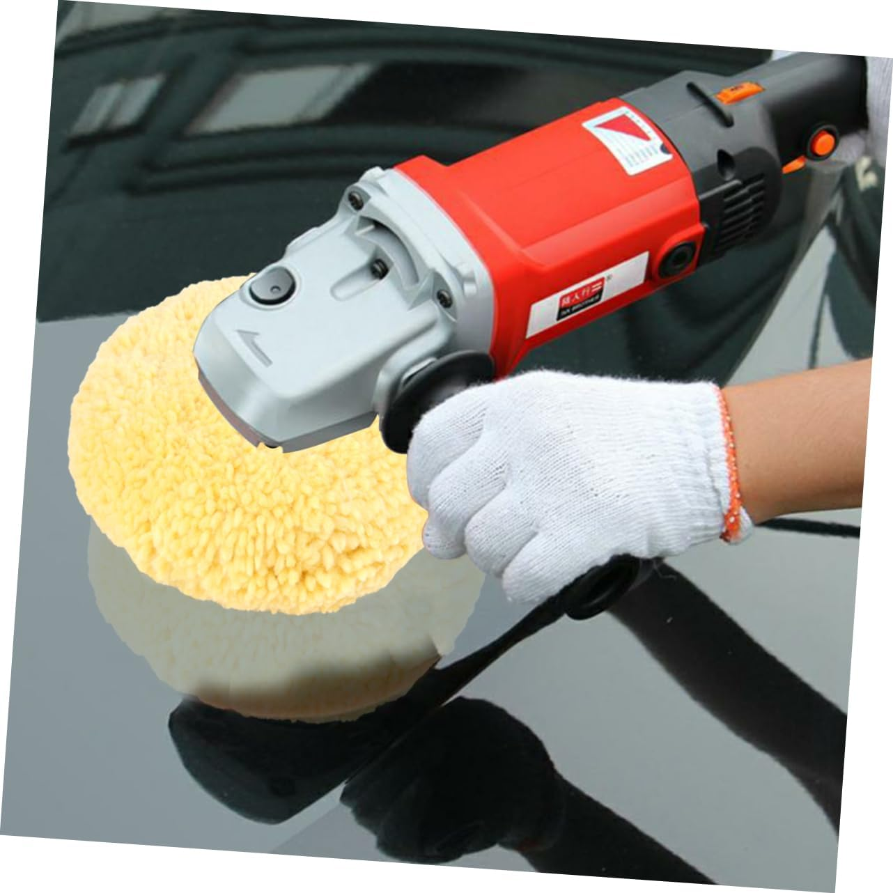 ORFOFE Wool Buffing Wheel Double-Sided Polishing Pad Thread Car Buffer Pad for Automotive Paint Correction and Finish Car Detailing Equipment image number 6