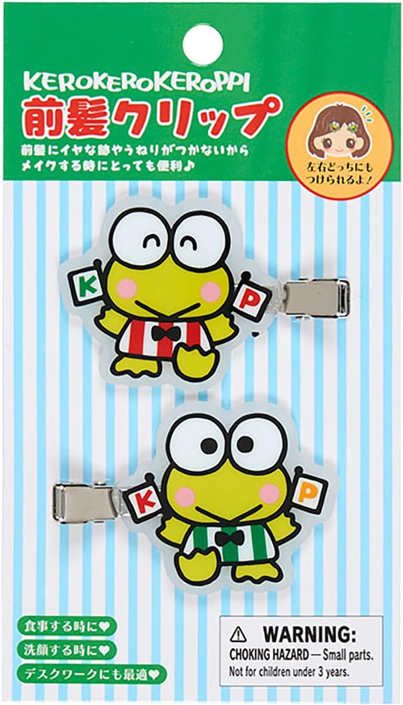Sanrio 451011 Bangs Clip (Sunrio Always Sanrio) Kerokeroppi Hair Clip, Set of 2