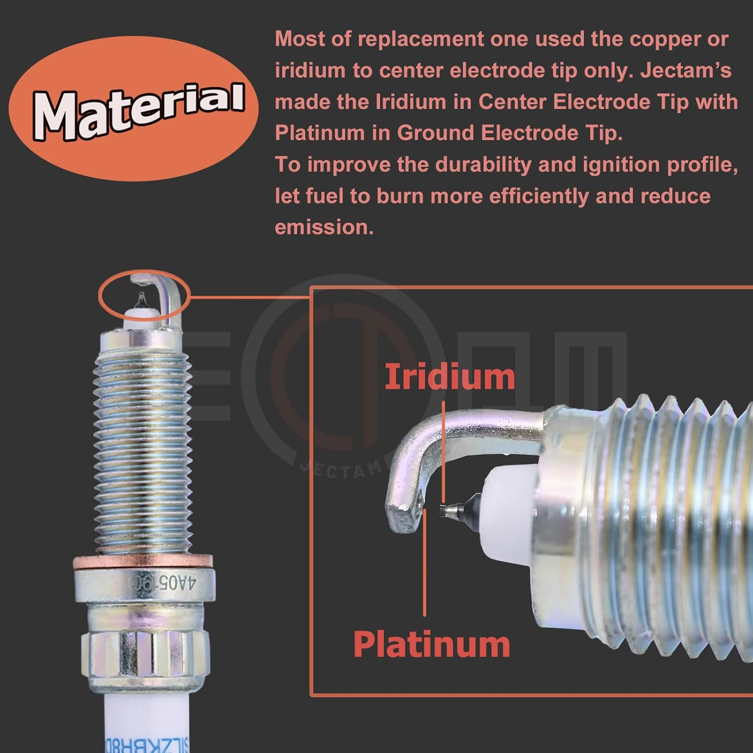 Iridium Platinum Spark Plug 6 PCS SILZKBR8D8S 97506 Compatible with BMW 135I 135Is 335I 435I 535I 640I 740I M2 M235I M3 M4 X3 X5 X6 Replace for 12120039664 12120038896 12120038704