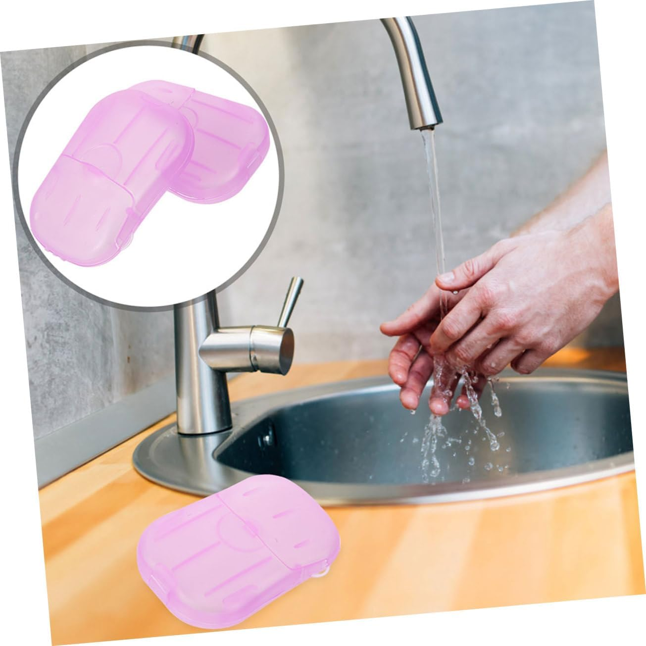JOINPAYA 15 Boxes Portable Travel Soap Sheets Lightweight and Compact Hand Wash Soap Slices for Outdoor Use Safe and Reliable Material for Hotels Malls and Travel image number 4