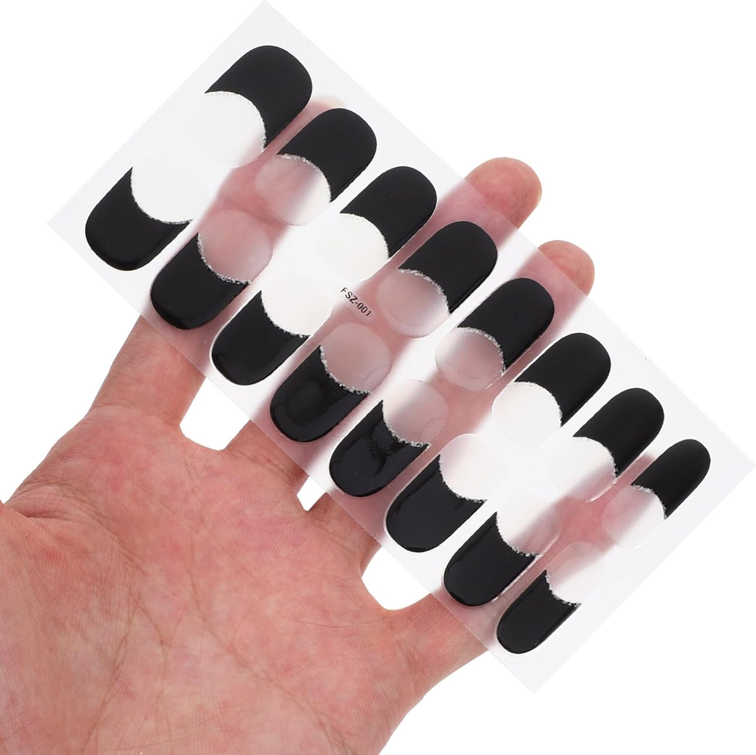 Ipetboom DIY Fingernail Stickers Set Press on Nails Almond Line Art Stickers for Nails Decals image number 5