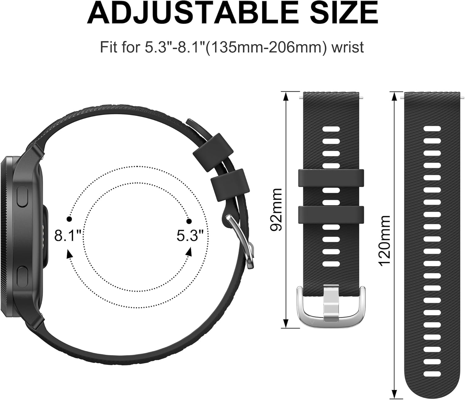 Leonids for Samsung Galaxy Watch 3 45Mm Band/Samsung Gear S3 Frontier/Classic Band for Men Women, Soft Silicone Replacement Wristbands Straps for Samsung Galaxy Watch 46Mm - Blue Grey-A image number 5