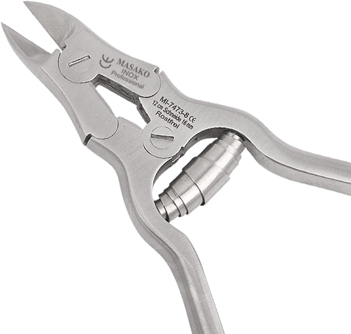 Masako Clipper Very Strong/Toenail Nippers with Double Joint, Straight Blade, Stainless Steel, 12 Cm image number 3