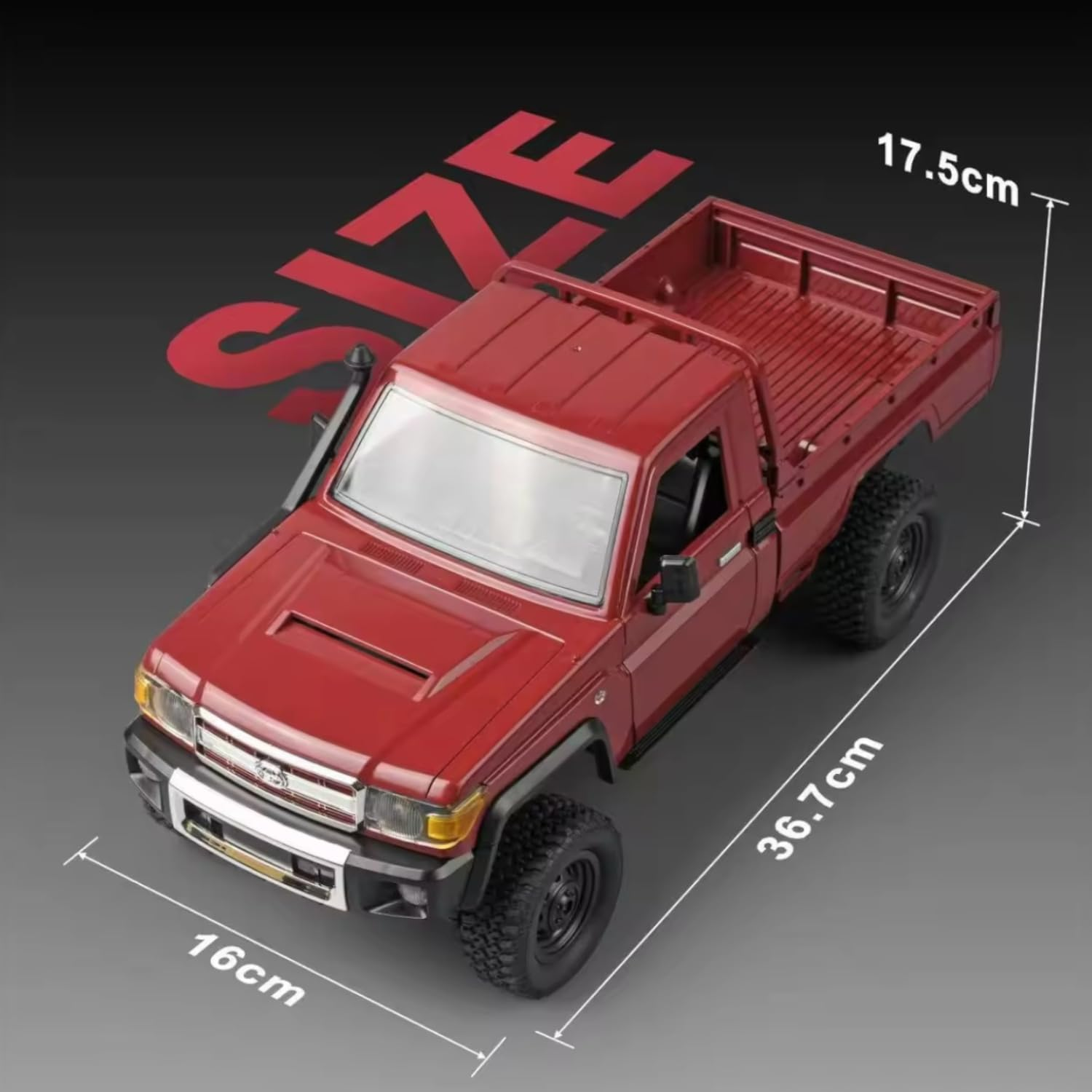 Shabee 1:12 Scale LC70 MN-82 RC Crawler High Speed, Remote Control Car, 4WD All Terrain Truck 2.4 Ghz Radio Controlled off Road 4X4 RC Car for Boys, RC Cars, Trucks with Rechargeable Battery. image number 5