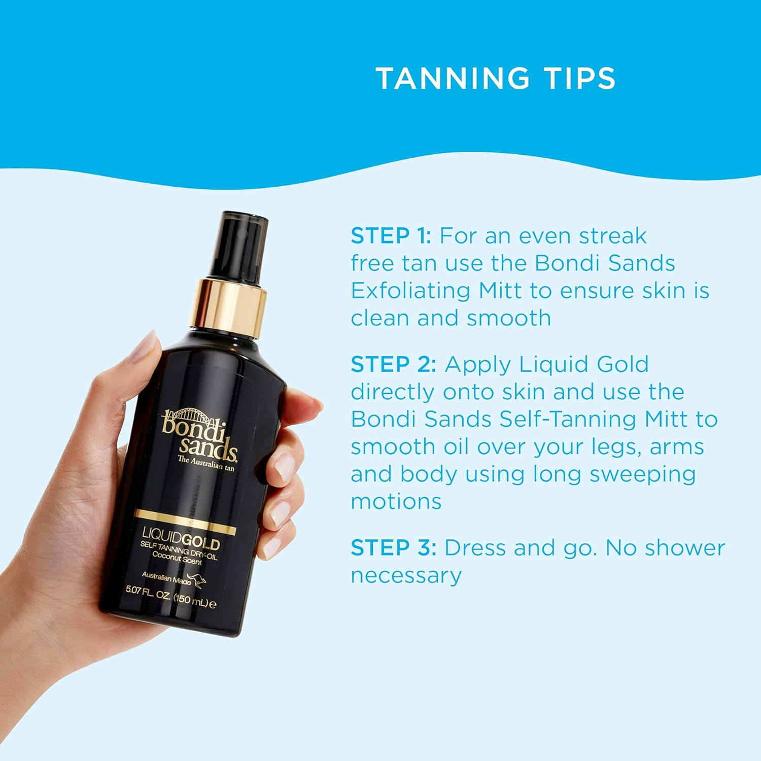 Bondi Sands Liquid Gold Self Tanning Dry Oil 150 Ml image number 3