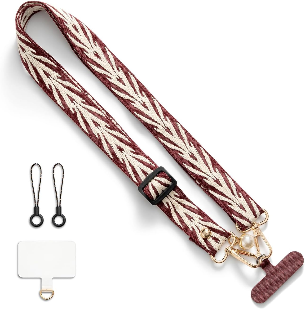 CHUQING Universal Phone Lanyard Phone Strap Adjustable Nylon Neck Lanyard Pale Olive Green