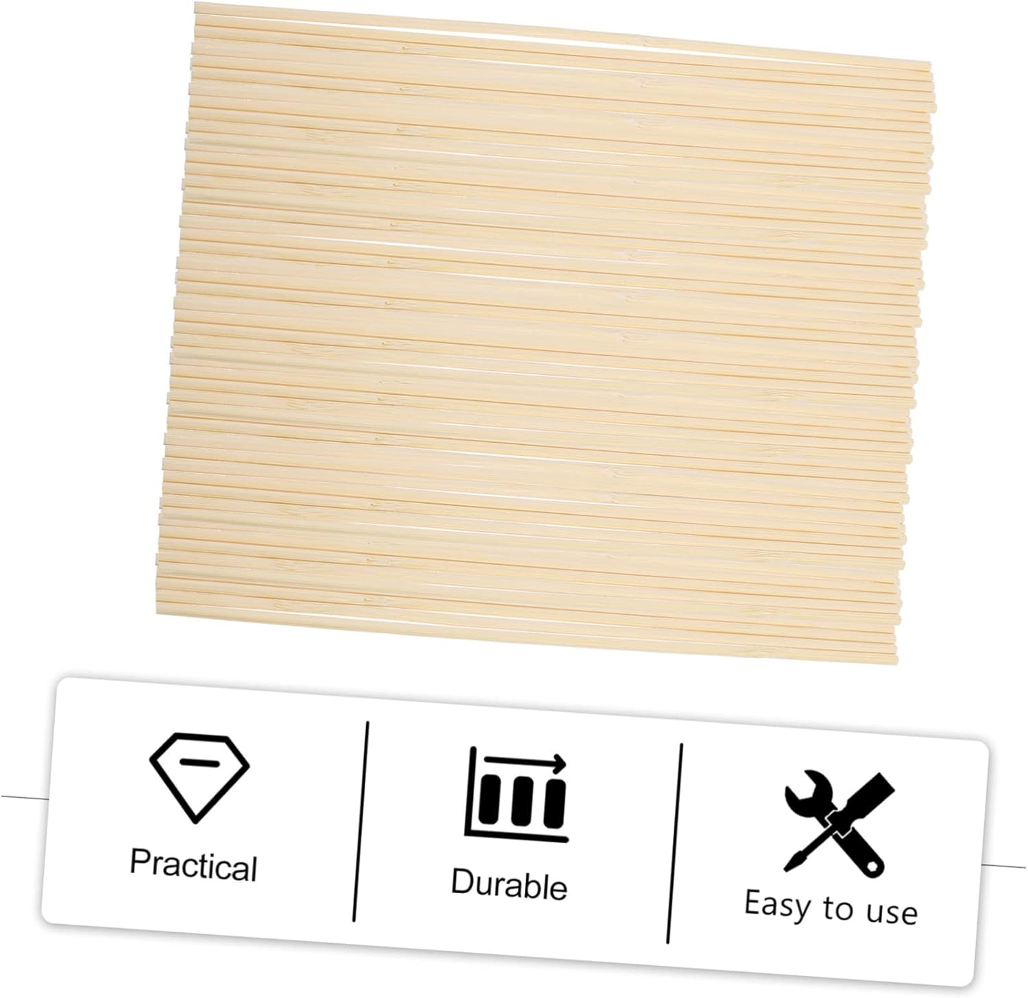 FUNOMOCYA 200Pcs Bamboo Sticks Garden Sticks Floral Plant Support Stakes Planting Supplies for Plant Growth Support DIY Gardening