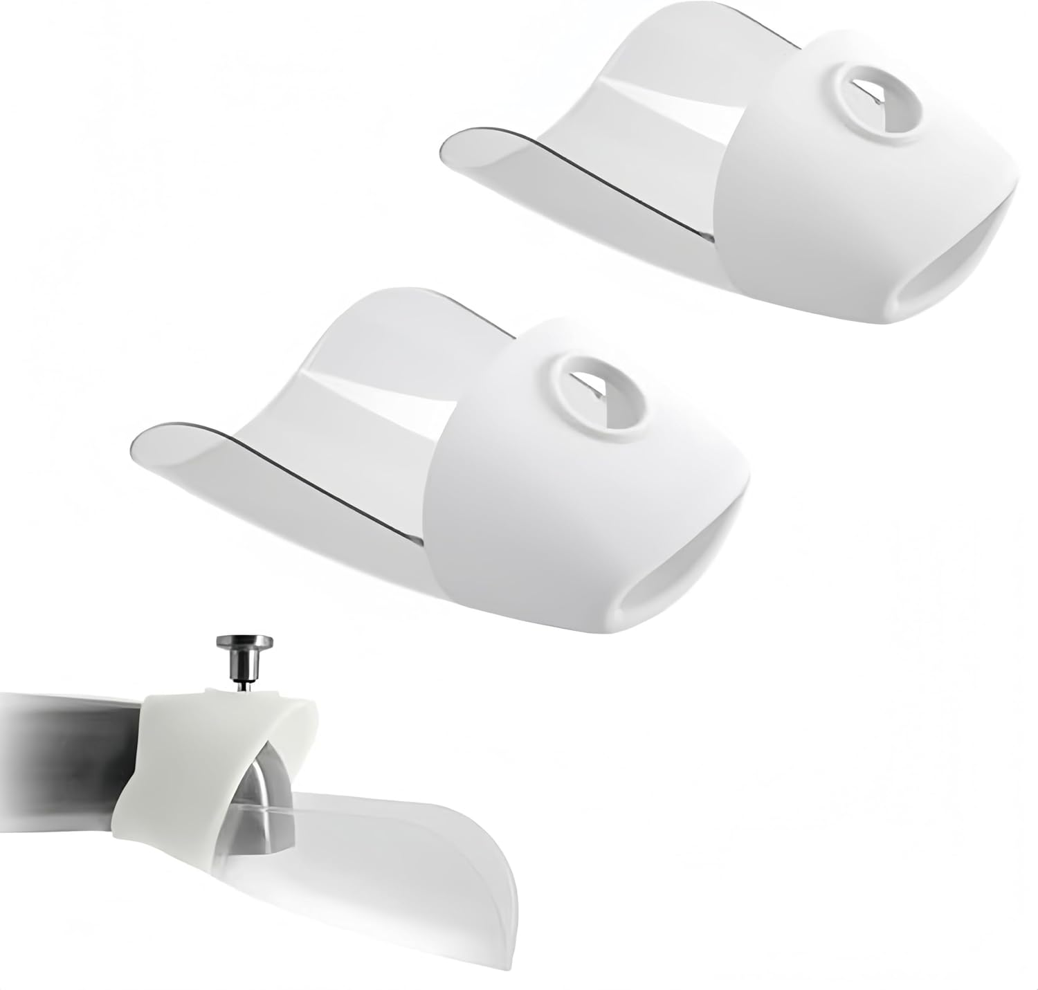 Faucet Extender Tub and Sink Handle Extender, 2Pcs Bath Spout Extender Washing Sink Handle Extender, Guide Sink Extender Fits Most Faucets image number 5