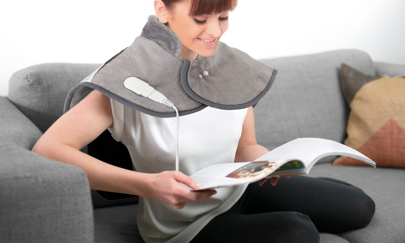 SOQ Electric Heating Pad Wrap Fast Heating Auto Shut off for Neck Shoulder Back with Aussie Plug and SAA Certified image number 1