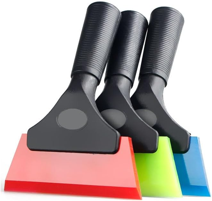 Silicone Rubber Squeegee for Glass, Mirror, Shower, Auto, Car Windows (Red, 13Cm) image number 5