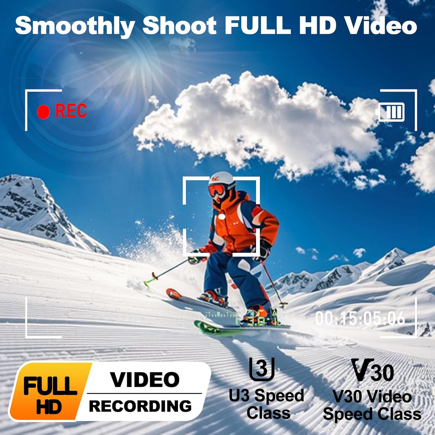 Bytefest SD Card 32GB UHS-I Flash Memory Card - Class 10, U3, V30, Full HD Video SD Cards with Unmatched Storage & Transfer Speeds image number 3