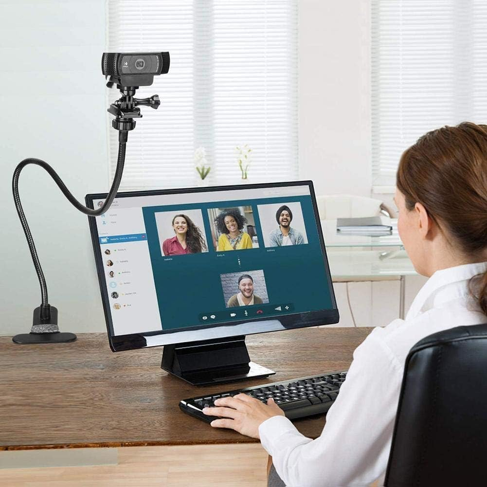 Bytebliss 25 Inch Webcam Stand - Flexible Desk Mount Clamp Gooseneck Stand Compatible with Logitech Webcam C930E,C930,C920, C922X,C922, Brio 4K, C925E,C615 image number 4