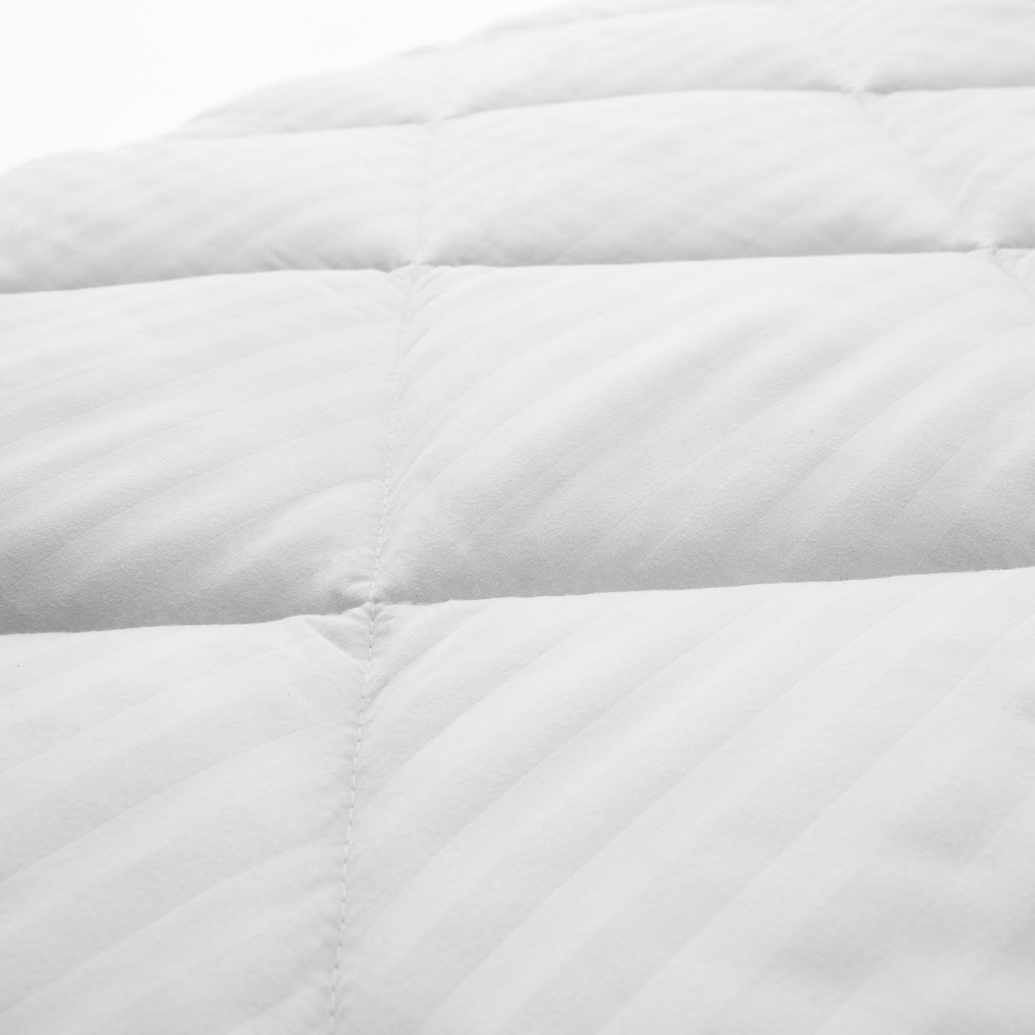 MALOUF Sleep TITE Quilted Mattress Pad with Soft down Alternative Fill - Hypoallergenic Cal King, California, White image number 3