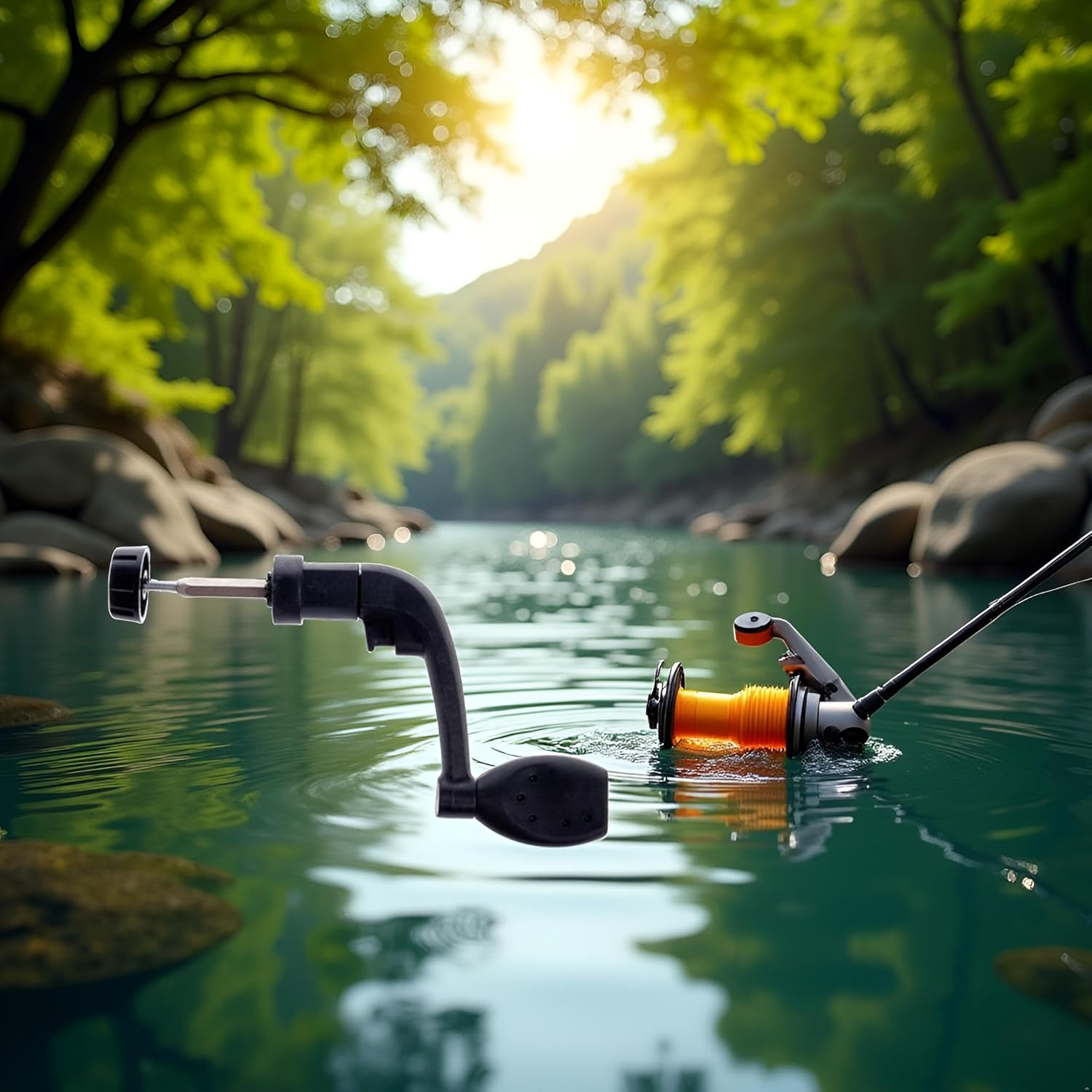 1Pcs Universal Plastic Power Handle Fishing Reels Crank Rock Arm Spinning Wheel Grasp, Fishing Accessories image number 5