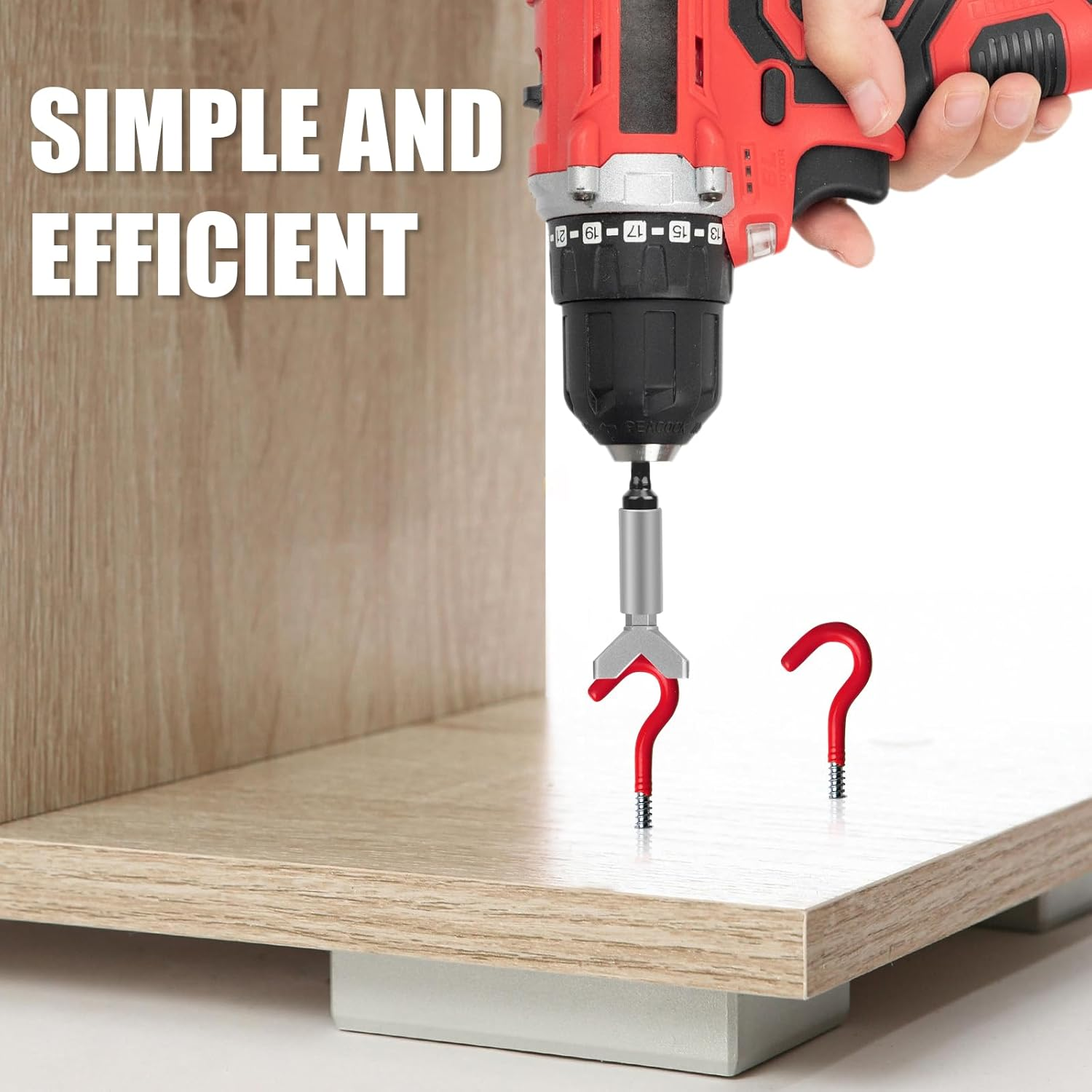 3 Pcs Hook Driver Y Shape, Carbon Steel Wing Nut Driver Practical Slotted Wing Nut Drill Y-Head Hook Driver for Wall and Ceiling Hook Screw Installation image number 4