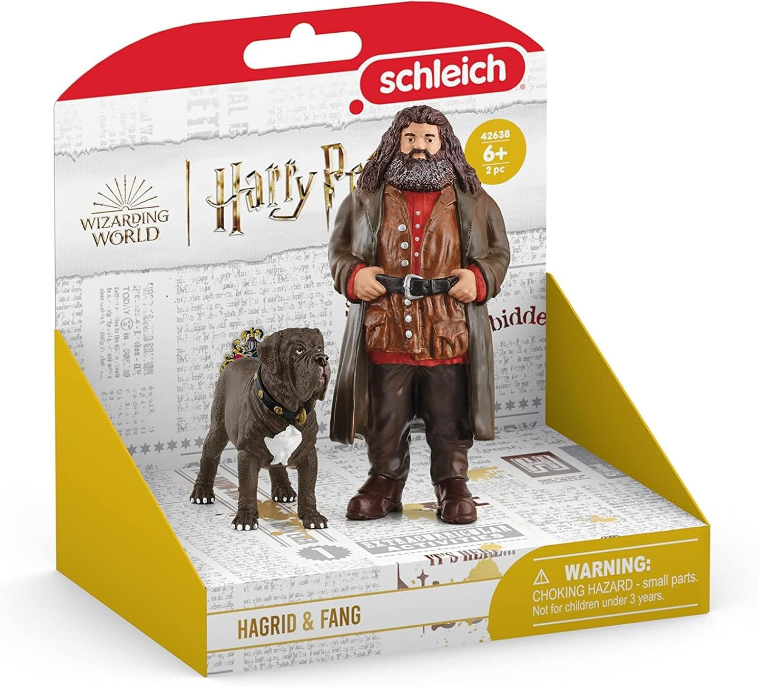Schleich Harry Potter - Hagrid and Fang the Dog Figurines - 2 PC Harry Potter Set - Wizarding World Collectible Figures for Kids and Adults - Toys for Ages 6+ | 42638 image number 4