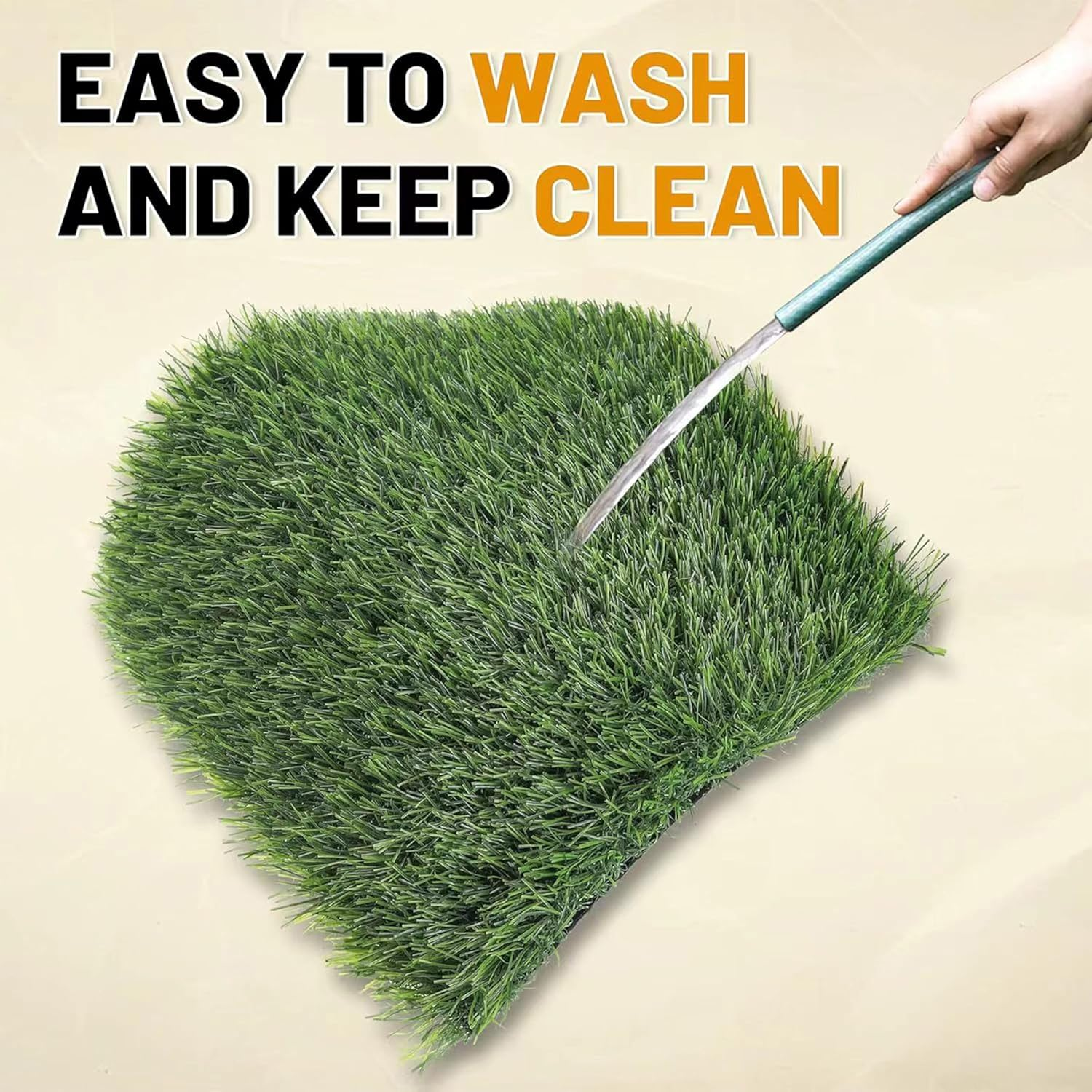 Nesting Pads for Chicken Coop,Artificial Thicken Grass Nesting Box Pads for Chickens,Washable Nesting Pads for Chicken Coop,Egg Laying Case Warming Pad (10*Nesting Pads for Chicken Coop) image number 4