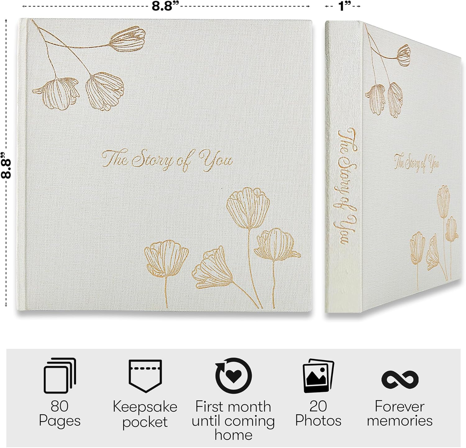 Pregnancy Journal for First-Time Moms & Moms Who Have Been There, Done That. Gender-Neutral Baby Keepsake. Memory Book for First Time Moms image number 4