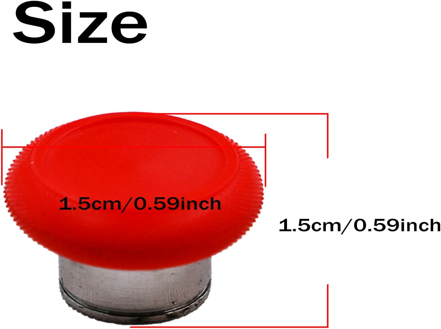 2 in 1 Metal Thumbsticks Replacement for Elite Series 2 Core Controllers, Elite Series 2 Controller Replacement Thumbsticks, Thumbsticks for Xbox Elite Series 2 Controllers (Red) image number 4