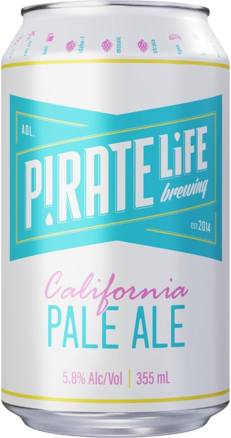 Pirate Life California Pale Ale, West Coast Style Australian Beer, Clean & Hoppy, 5.8% ABV, 355Ml (Case of 16 Cans) image number 3