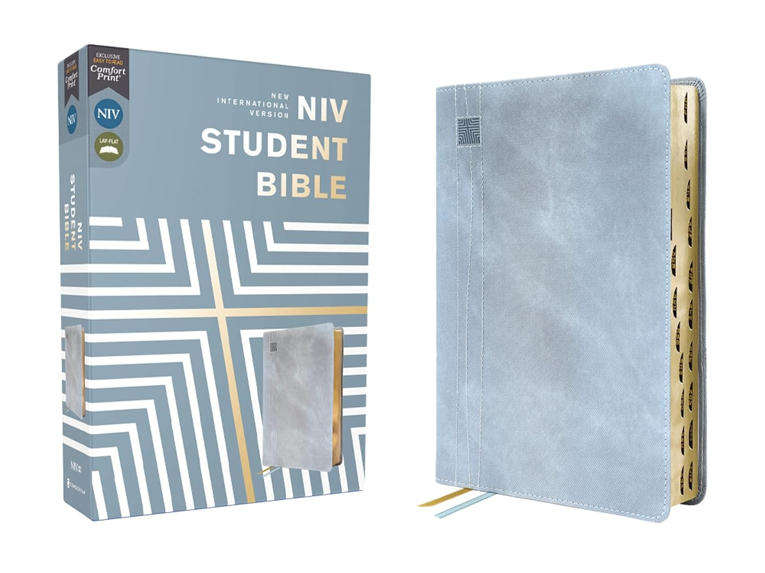 Niv, Student Bible, Thumb Indexed, Comfort Print [Teal] image number 1