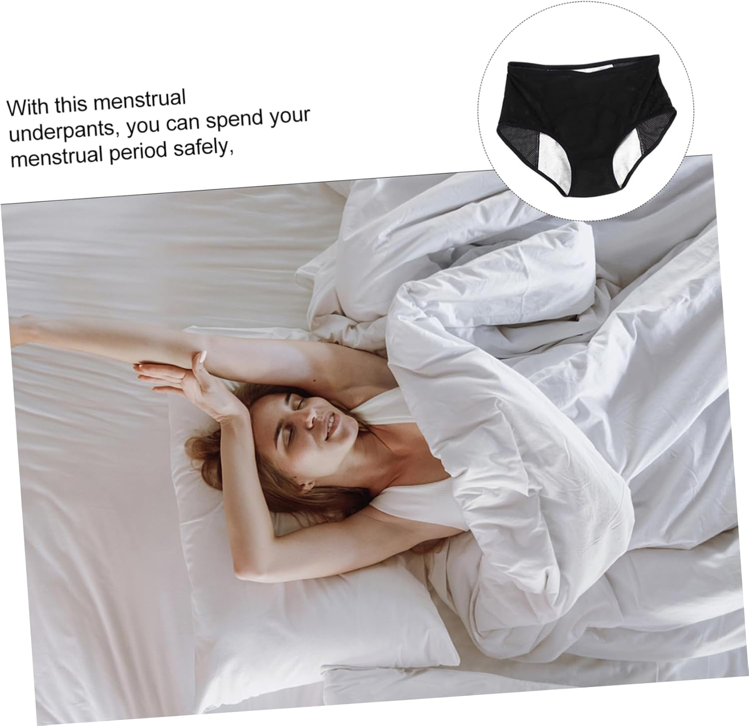 Menstrual Briefs for Women Leak Design Comfortable for Everyday Use for Girlfriends during Menstruation image number 7