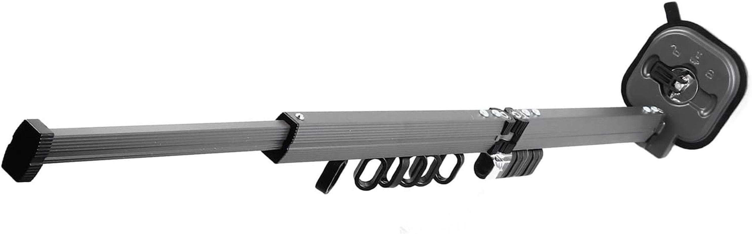 Omabeta 1PCS Double Fold Clothes Drying Rack Wall Mount with Strong Suction Cup, Space Saver Retractable Clothes Hanger Rack with 360 Rotation Lockable Buckle for Balcony Laundry Travel image number 5