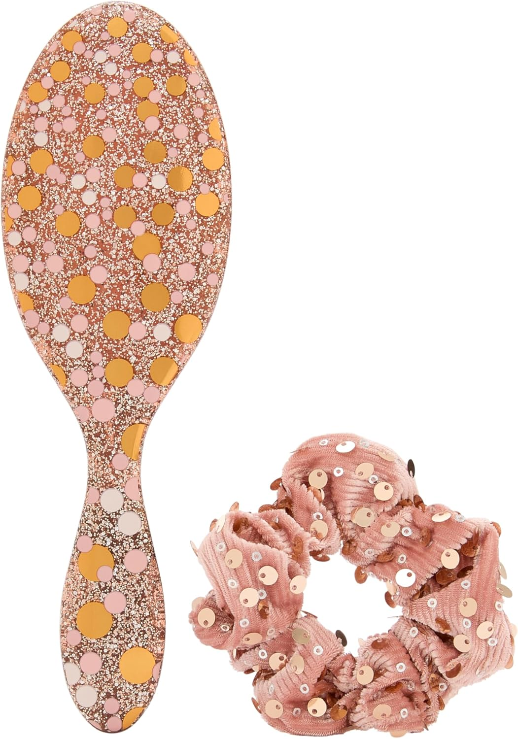 Wet Brush Original Detangler Hair Brush Bejeweled Style Kit - Ultra-Soft Intelliflex Bristles - Detangling Brush Glides through Tangles for All Hair Types (Wet Dry & Damaged) - 1 Brush & 1 Scrunchie image number 5