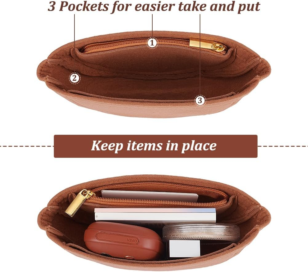 WADORN Wallet Insert, Felt Shoulder Bag Insert image number 1