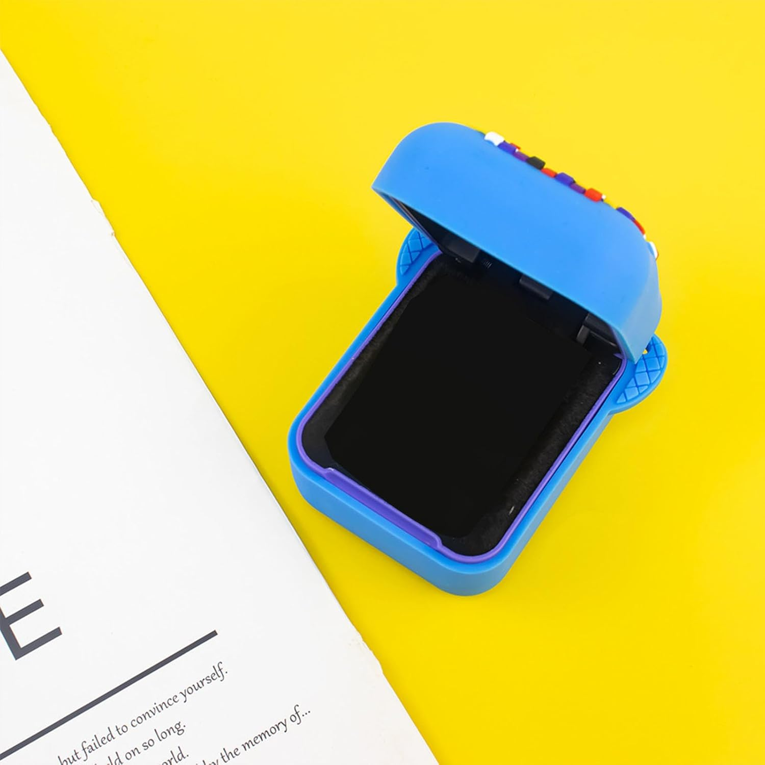 Silicone Cover Case for Bitzee Interactive Toy Digital Pet, Scratch Resistant Electronic Pets Travel Storage Bag with Lanyard, Perfect Holiday Girls & Boys (Blue)