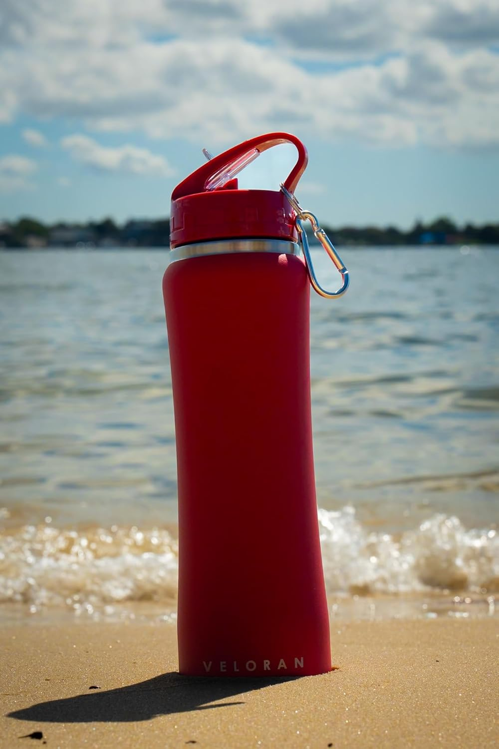 750Ml Insulated Water Bottle with Unique Easy-Grip Design, Straw, and Cleaning Brush - One-Handed Access, Stylish Hydration Companion (Turquoise) image number 3