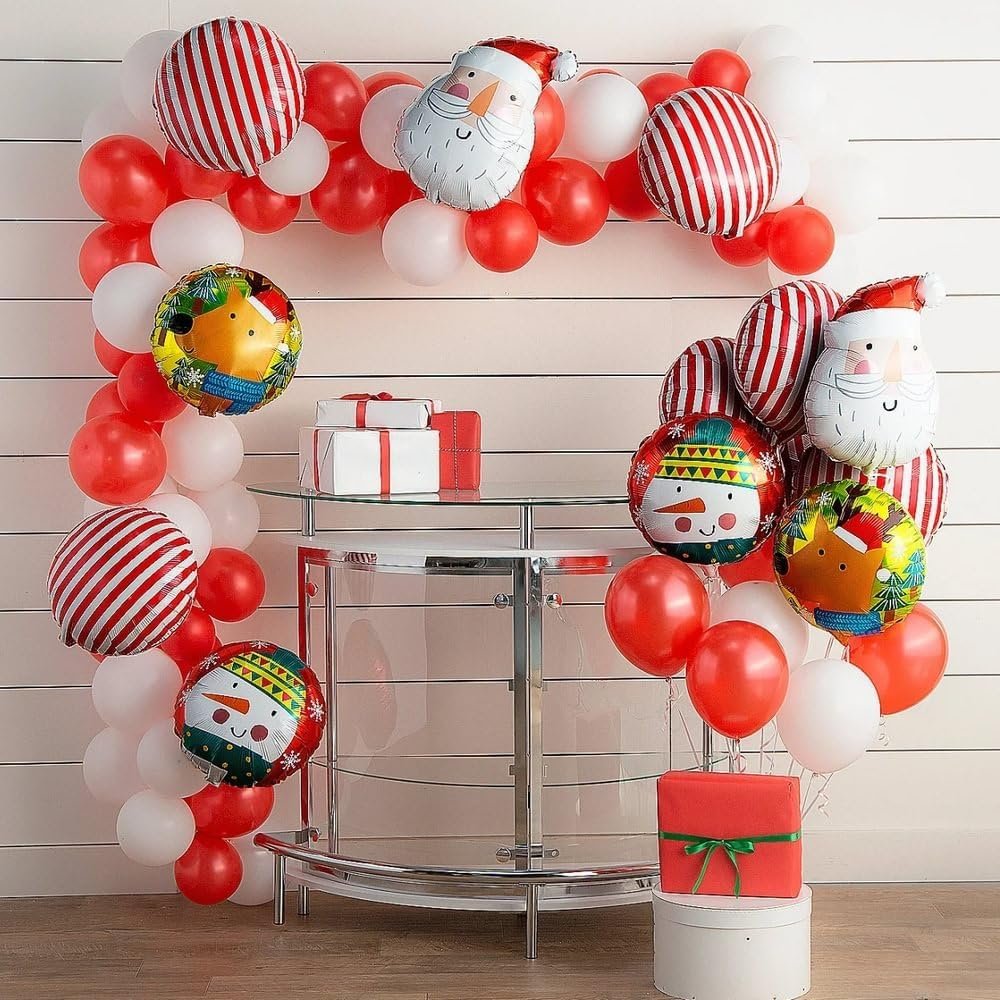 Fun Express 3/4250 Bal Red Stripe 18" (6Pc) -Party Decor Mylar Balloons-6 Pieces image number 4
