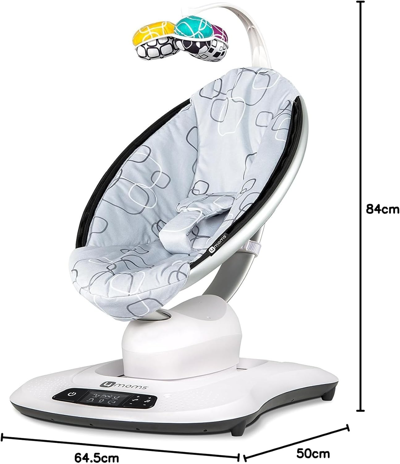 4Moms Mamaroo 4.0 Multi Motion Swing, Silver Plush image number 3