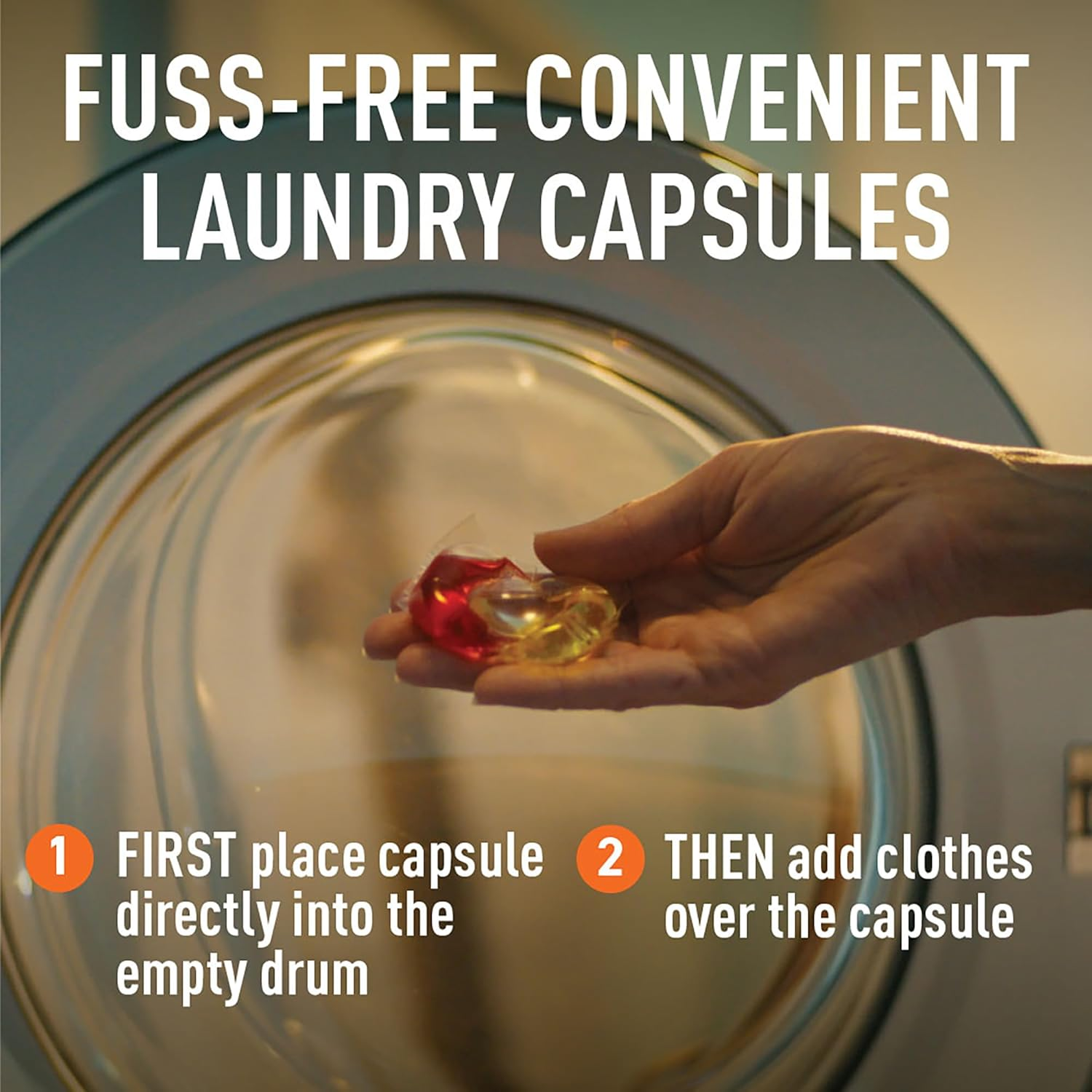 Earthwise Orange & Eucalyptus Laundry Washing Detergent Capsules, 26 Pack, 26 Washloads, Suitable for Front & Top Loader, Tough on Stains, 3In1 Powered Cleaning Action with Naturally Derived Enzymes image number 4