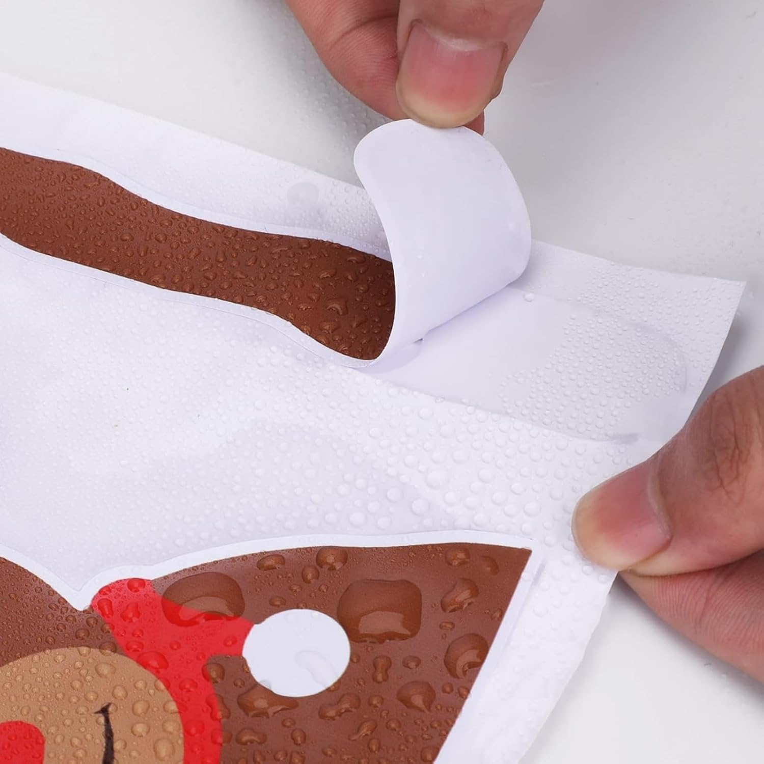 2 Pcs Christmas Reindeer Car Decoration Kit, Wiper Sticker and Auto Window Stickers for Styling, Holiday Car Window Accessories for Christmas Decor image number 2